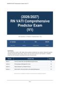  RN VATI Comprehensive Predictor V1 Exam Actual 2026&sol;2027 &ndash; Complete Questions with Detailed Rationales &vert; 100&percnt; Verified Answers &ndash; Pass Guaranteed &ndash; A&plus; Graded