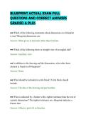 BLUEPRINT ACTUAL EXAM FULL&NewLine;QUESTIONS AND CORRECT ANSWERS&NewLine;GRADED A PLUS&NewLine;