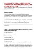 CNIM PRACTICE EXAM 1 2026 &vert; VERIFIED QUESTIONS & ANSWERS &vert; BAEP&comma; SSEP&comma; MEP & IONM STUDY GUIDE