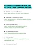 BLUEPRINT TEST PAPER QUESTIONS AND&NewLine;SOLUTIONS COMPLETE REVIEW MATERIAL