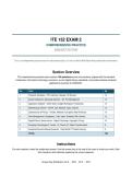 ITE 152 Exam 2 &ndash; Comprehensive Practice 2026&sol;2027 Edition