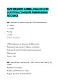 BMW MEMBERS ACTUAL EXAM SOLVED&NewLine;QUESTIONS COMPLETE PREPARATION&NewLine;RESOURCE
