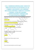 COA -CERTIFIED OPHTHALMIC ASSISTANT &NewLine;PREP TEST BANK 4 EXAM WITH ACTUAL &NewLine;CORRECT QUESTIONS AND VERIFIED &NewLine;DETAILED ANSWERS&vert; CURRENTLY TESTING &NewLine;VERSION &vert; ALREADY GRADED &NewLine;A&plus;&vert;NEWEST&vert;EXPERT VERIFIED FOR &NewLine;GUARANTEED PASS 2026&sol;2027
