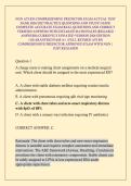NGN ATI RN COMPREHENSIVE PREDICTOR EXAM ACTUAL TEST BANK 2026&sol;2027 PRACTICE QUESTIONS AND STUDY GUIDE COMPLETE ACCURATE EXAM REAL QUESTIONS AND CORRECT VERIFIED ANSWERS WITH DETAILED RATIONALES &lpar;RELIABLE ANSWERS&rpar; CURRENTLY UPDATED VERSION 2026 EDITION &vert;GU