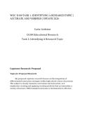 WGU D180 TASK 1 IDENTIFYING A RESEARCH TOPIC ACCURATE AND VERIFIED UPDATE 2026