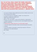 NU 518 ACTUAL FINAL EXAM TEST BANK 2026&sol;2027 &NewLine;PRACTICE QUESTIONS AND STUDY GUIDE COMPLETE &NewLine;ACCURATE EXAM REAL QUESTIONS WITH WELL &NewLine;ELABORATED ANSWERS WITH DETAILED RATIONALES &NewLine;&lpar;RELIABLE SOLUTIONS&rpar; CURRENTLY UPDATED VERSION &NewLine;2026 EDITION &vert;GUARANTEED S