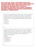 NU 518 ACTUAL  EXAM 2 TEST BANK 2026&sol;2027 &NewLine;PRACTICE QUESTIONS AND STUDY GUIDE COMPLETE &NewLine;ACCURATE EXAM REAL QUESTIONS WITH WELL &NewLine;ELABORATED ANSWERS WITH DETAILED &NewLine;RATIONALES &lpar;RELIABLE SOLUTIONS&rpar; CURRENTLY &NewLine;UPDATED VERSION 2026 EDITION &vert;GUARANTEED &NewLine;SU
