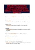 ANATOMY AND PHYSIOLOGY&NewLine;OPENSTAX LATEST 2026&sol;2027&NewLine;ACTUAL EXAM QUESTIONS WITH&NewLine;CORRECT ANSWERS 100&percnt; VERIFIED&NewLine;GRADED A&plus;