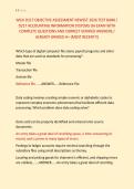 WGU D217 OBJECTIVE ASSESSMENT NEWEST 2026 TEST BANK &vert; &NewLine;D217 ACCOUNTING INFORMATION SYSTEMS OA EXAM WITH &NewLine;COMPLETE QUESTIONS AND CORRECT VERIFIED ANSWERS &sol; &NewLine;ALREADY GRADED A&plus; &lpar;MOST RECENT&excl;&excl;&rpar;