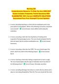 Nursing 330  &NewLine;Comprehensive Resource To Help You Ace 2026-2027 &NewLine;Exams Includes Frequently Tested Questions With &NewLine;ELABORATED 100&percnt; Correct COMPLETE SOLUTIONS  &NewLine;Guaranteed Pass First Attempt&excl;&excl; Current Update&excl;&excl; 