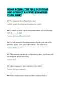 BOMA ACTUAL TEST FULL QUESTIONS&NewLine;AND CORRECT ANSWERS EXAMPREP&NewLine;STUDY SHEET&NewLine;