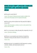 BOMA EXAM SCRIPT UPDATED COMPLETE&NewLine;QUESTIONS AND ANSWERS GRADED&NewLine;APLUS