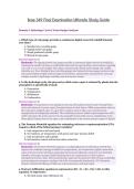 Brae 349 Final Examination Ultimate Study Guide&NewLine;