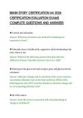 BRAIN STORY CERTIFICATION 64 2026&NewLine;CERTIFICATION EVALUATION EXAMS&NewLine;COMPLETE QUESTIONS AND ANSWERS&NewLine;