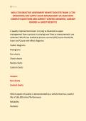 WGU C720 OBJECTIVE ASSESSMENT NEWEST 2026 TEST BANK &vert; C720 &NewLine;OPERATIONS AND SUPPLY CHAIN MANAGEMENT OA EXAM WITH &NewLine;COMPLETE QUESTIONS AND CORRECT VERIFIED ANSWERS &sol; ALREADY &NewLine;GRADED A&plus; &lpar;MOST RECENT&excl;&excl;&rpar;