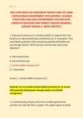 WGU D078 OBJECTIVE ASSESSMENT NEWEST 2026 TEST BANK &NewLine;&vert; D078 BUSINESS ENVIRONMENT APPLICATIONS I&colon; BUSINESS &NewLine;STRUCTURES AND LEGAL ENVIRONMENT OA EXAM WITH &NewLine;COMPLETE QUESTIONS AND CORRECT VERIFIED ANSWERS &sol; &NewLine;ALREADY GRADED A&plus; &lpar;MOST RECENT&excl;&excl;&rpar;