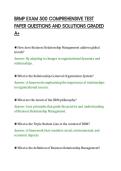BRMP EXAM 500 COMPREHENSIVE TEST&NewLine;PAPER QUESTIONS AND SOLUTIONS GRADED&NewLine;A&plus;