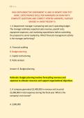 WGU D076 OBJECTIVE ASSESSMENT V1 AND V2 NEWEST 2026 TEST &NewLine;BANK &vert; D076 FINANCE SKILLS FOR MANAGERS OA EXAM WITH &NewLine;COMPLETE QUESTIONS AND CORRECT VERIFIED ANSWERS &sol; ALREADY &NewLine;GRADED A&plus; &lpar;MOST RECENT&excl;&excl;&rpar; 