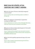 BRMP EXAM 500 UPDATED ACTUAL&NewLine;QUESTIONS AND CORRECT ANSWERS&NewLine;