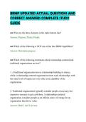BRMP UPDATED ACTUAL QUESTIONS AND&NewLine;CORRECT ANSWERS COMPLETE STUDY&NewLine;GUIDE&NewLine;
