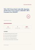 NHA CBCS Exam Study Guide 200&plus; Questions Actual 2026&sol;2027 &ndash; Complete Questions with Detailed Rationales &vert; 100&percnt; Verified Answers &ndash; Pass Guaranteed &ndash; A&plus; Graded 
