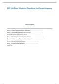 BSC 108 Exam 3 Updated Questions And Correct Answers&NewLine;