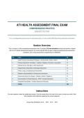 ATI Health Assessment Final Exam &ndash; Comprehensive Practice 2026&sol;2027 Edition
