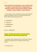 WGU D100 OBJECTIVE ASSESSMENT V1 AND V2 NEWEST 2026 &NewLine;TEST BANK &vert; D100 INTRODUCTION TO SPREADSHEETS OA &NewLine;EXAM WITH COMPLETE QUESTIONS AND CORRECT VERIFIED &NewLine;ANSWERS &sol; ALREADY GRADED A&plus; &lpar;MOST RECENT&excl;&excl;&rpar; 