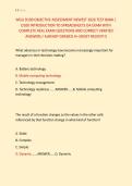 WGU D100 OBJECTIVE ASSESSMENT NEWEST 2026 TEST BANK &vert; &NewLine;D100 INTRODUCTION TO SPREADSHEETS OA EXAM WITH &NewLine;COMPLETE REAL EXAM QUESTIONS AND CORRECT VERIFIED &NewLine;ANSWERS &sol; ALREADY GRADED A&plus; &lpar;MOST RECENT&excl;&excl;&rpar;