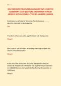 WGU C949 DATA STRUCTURES AND ALGORITHMS I OBJECTIVE &NewLine;ASSESSMENT EXAM QUESTIONS AND CORRECT DETAILED &NewLine;ANSWERS WITH RATIONALES &lpar;VERIFIED ANSWERS&rpar; &vert;AGRADE