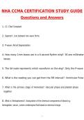 NHA CCMA Certification Study Guide Exam &lpar;Latest 2026 &sol; 2027 Update&rpar; Questions & Accurate Correct Answers &lpar;100&percnt; Correct Verified Answers&rpar; Already Graded A&plus;