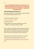 WGU C202 MANAGING HUMAN CAPITAL EXAM 2026 &vert; ALL &NewLine;CURRENT VERSIONS AND A STUDY GUIDE &vert; ACCURATE AND &NewLine;WELL DETAILED QUESTIONS AND ANSWERS &vert; VERIFIED FIR &NewLine;GUARANTEED PASS 