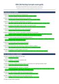 BSN 266 Nursing Concepts exam guide&NewLine;200 Original NCLEX&sol;HESI-Style Practice Questions and Answers&NewLine;