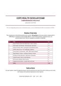 COPE Health Scholar Exam &ndash; Comprehensive Practice 2026&sol;2027 Edition