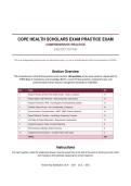 COPE Health Scholars Exam Practice Exam &ndash; Comprehensive Practice 2026&sol;2027 Edition&NewLine;