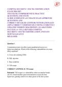 COMPTIA SECURITY&plus; SY0-701 CERTIFICATION EXAM 2026&sol;2027 TEST BANK COMPREHENSIVE PRACTICE QUESTIONS AND STUDY GUIDE COMPLETE ACCURATE EXAM APPROVED QUESTIONS AND CORRECT DETAILED ANSWERS WITH RATIONALES &lpar;100&percnt; CORRECT VERIFIED SOLUTIONS&rpar; CURRENTLY UPDATED VE
