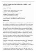 MKT 3401 LEDET FINAL EXAM PRACTICE &vert; COMPREHENSIVE STUDY GUIDE &vert;&NewLine;ADVANCED TESTBANK WITH PRACTICE QUESTIONS & ANSWERS &vert; LATEST&NewLine;UPDATE 2026&sol;2027