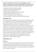 WGU D488 CYBERSECURITY ARCHITECTURE & ENGINEERING OA EXAM&NewLine;PRACTICE &vert; ADVANCED STUDY GUIDE &vert; COMPREHENSIVE TESTBANK &vert; PRACTICE&NewLine;QUESTIONS & ANSWERS &vert; EXAM PREPARATION &vert; LATEST UPDATE 2026&sol;2027