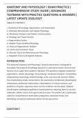ANATOMY AND PHYSIOLOGY I EXAM PRACTICE &vert;&NewLine;COMPREHENSIVE STUDY GUIDE &vert; ADVANCED&NewLine;TESTBANK WITH PRACTICE QUESTIONS & ANSWERS &vert;&NewLine;LATEST UPDATE 2026&sol;2027