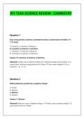 ATI TEAS SCIENCE REVIEW- CHEMISTRY