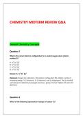 CHEMISTRY MIDTERM REVIEW Q&A