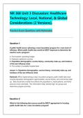NR 360 Unit 4 Discussion Topic&colon; &NewLine;Workarounds and Their Implications for &NewLine;Patient Safety &lpar;Summer 2020&rpar;