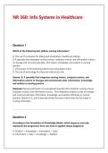 NR 361 Week 1 Graded Discussion Topic&colon; &NewLine;AACN Essentials Self-Assessment