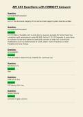 API 653 Questions with CORRECT Answers