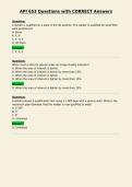 API 653 Questions with CORRECT Answers