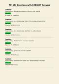 API 653 Questions with CORRECT Answers