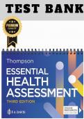 Test Bank&colon; Essential Health Assessment 3rd Ed &lpar;Ch 1-24&rpar;