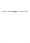 NIH Stroke Scale &lpar;NIHSS&rpar; Group B Answer Key &vert; Patients 1-6 Score Sheet & Study Guide