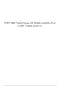 NRNP 6645 Final Exam Q&A &vert; Psychotherapy with Multiple Modalities Practice Guide
