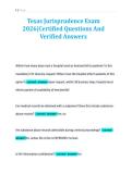 Texas Jurisprudence Exam&NewLine;2026&vert;Certified Questions And&NewLine;Verified Answers